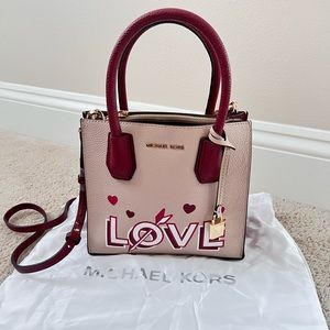 Michael Kors Mercer Women's Leather Medium Satchel Messenger Bag
